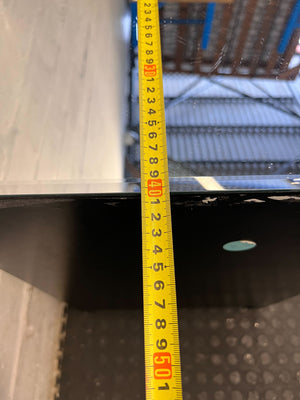 Some visible damages on mirrors -Elegant Mirrored 3-Drawer Bedside Cabinet with damage