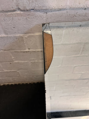 Some visible damages on mirrors -Elegant Mirrored 3-Drawer Bedside Cabinet with damage