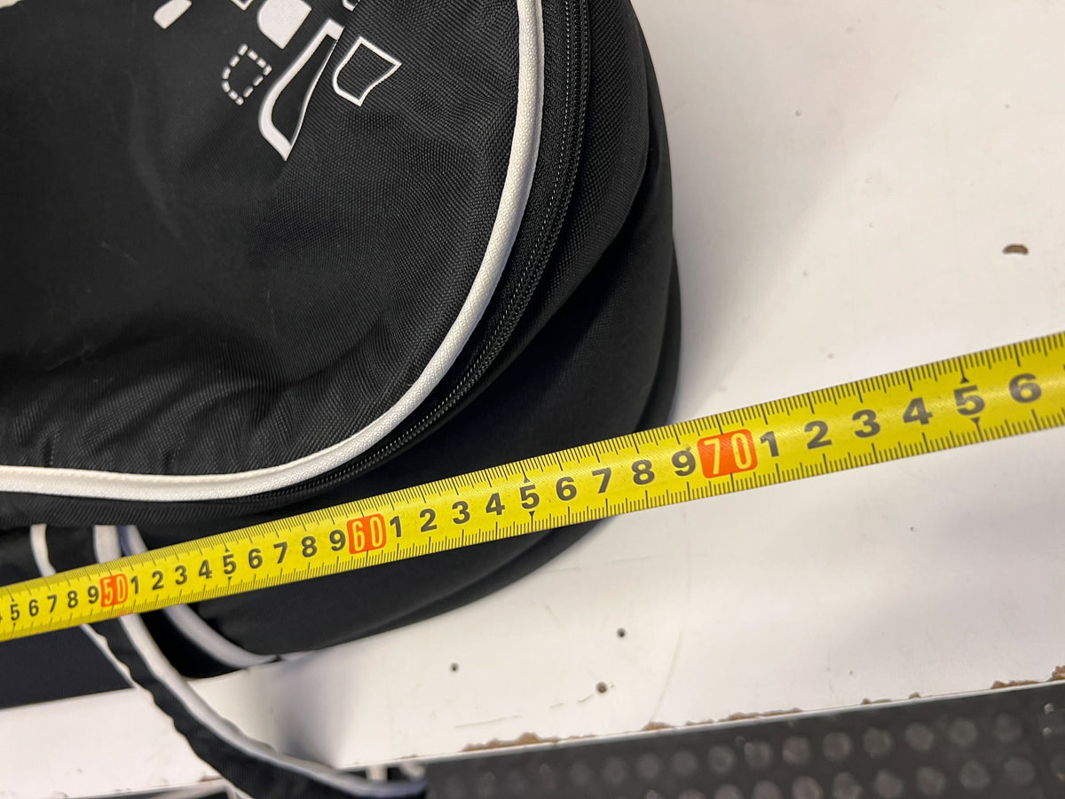 Cozy & Portable Baby Bassinet - Black with White Trim