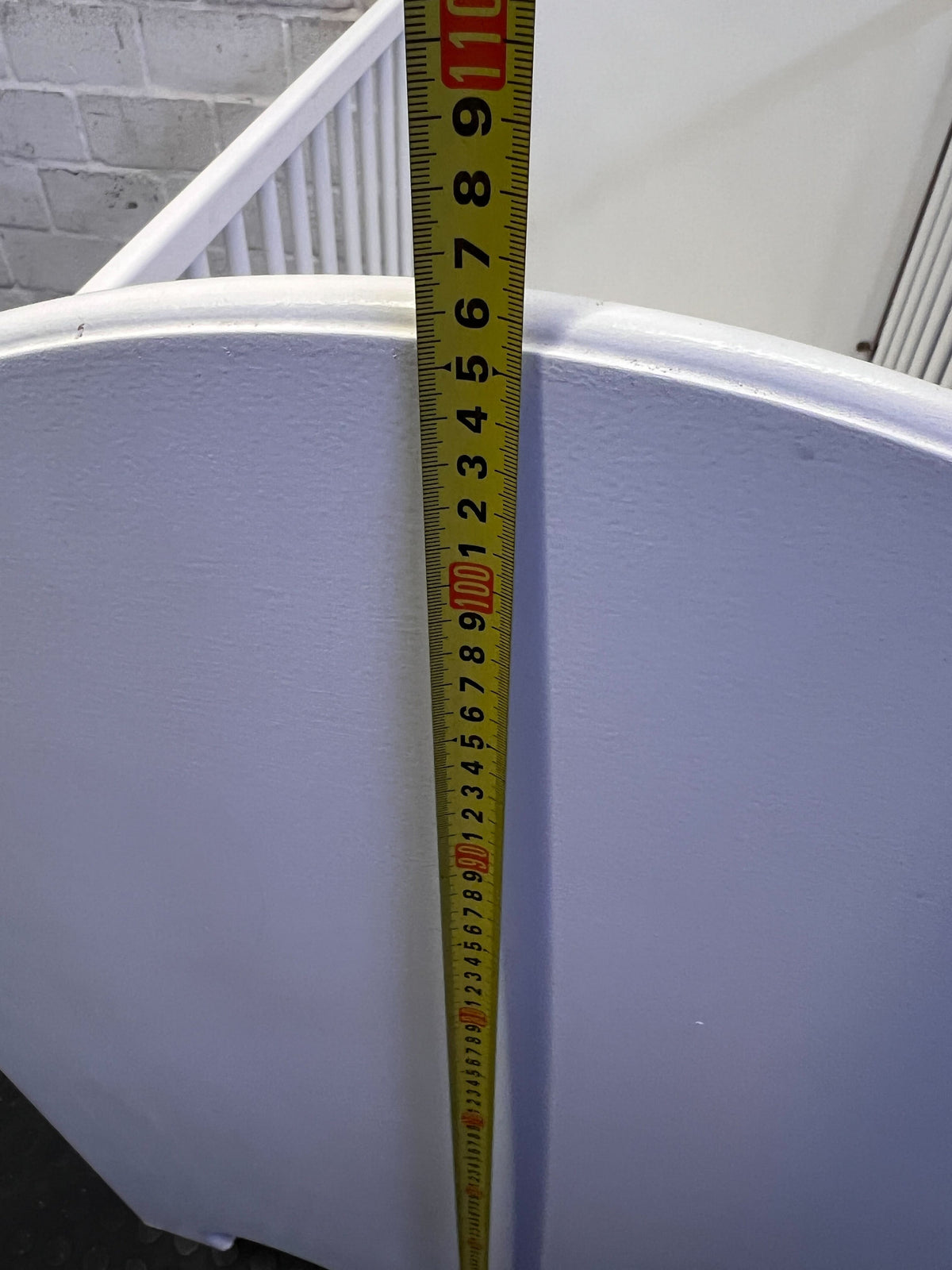 Classic White Baby Crib with Storage Drawer