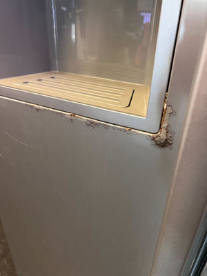 LG Side-by-Side Fridge Freezer with Water & Ice Dispenser - Silver - Some small rusting