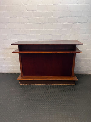 Retro Tiered Wooden Storage Cabinet | Mid-Century Style Sideboard