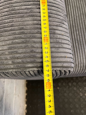 Comfort L-Shape Grey Corduroy Sectional Sofa with Chaise