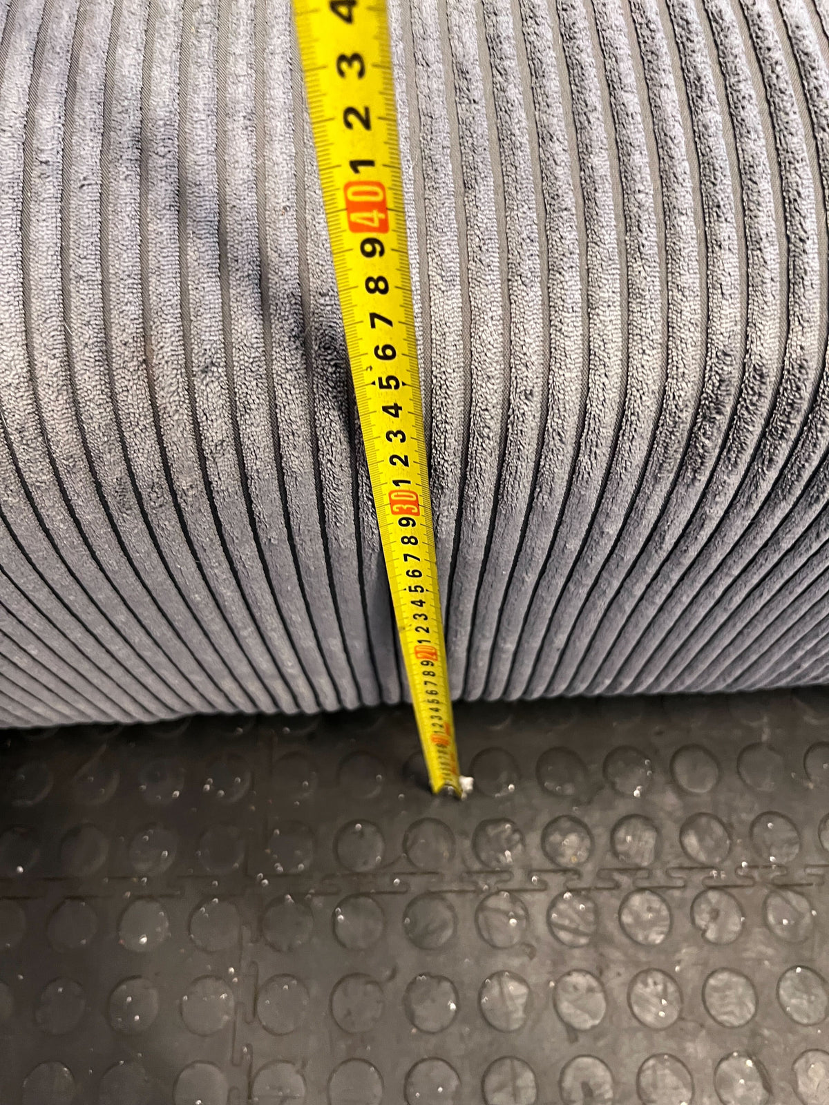 Comfort L-Shape Grey Corduroy Sectional Sofa with Chaise