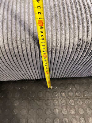 Comfort L-Shape Grey Corduroy Sectional Sofa with Chaise