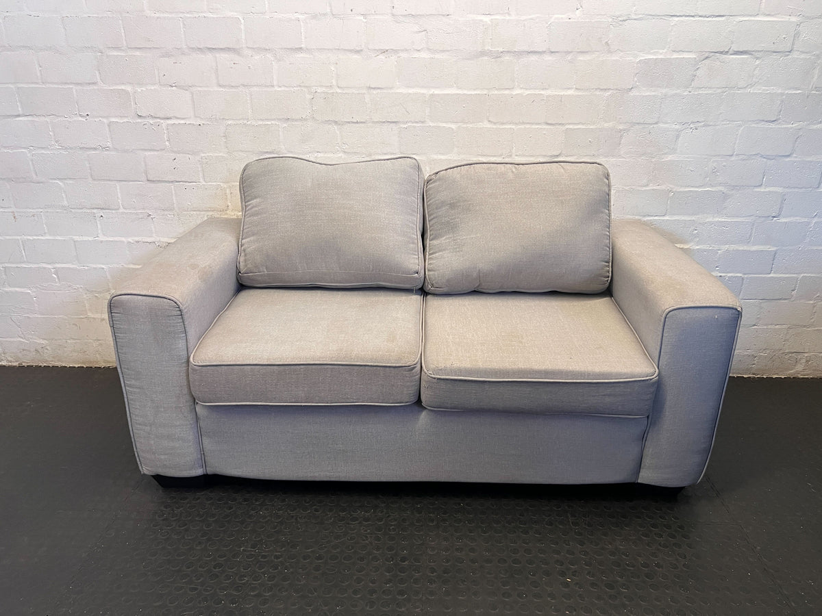 Comfy Light Grey Two-Seater Sofa - Modern Classic