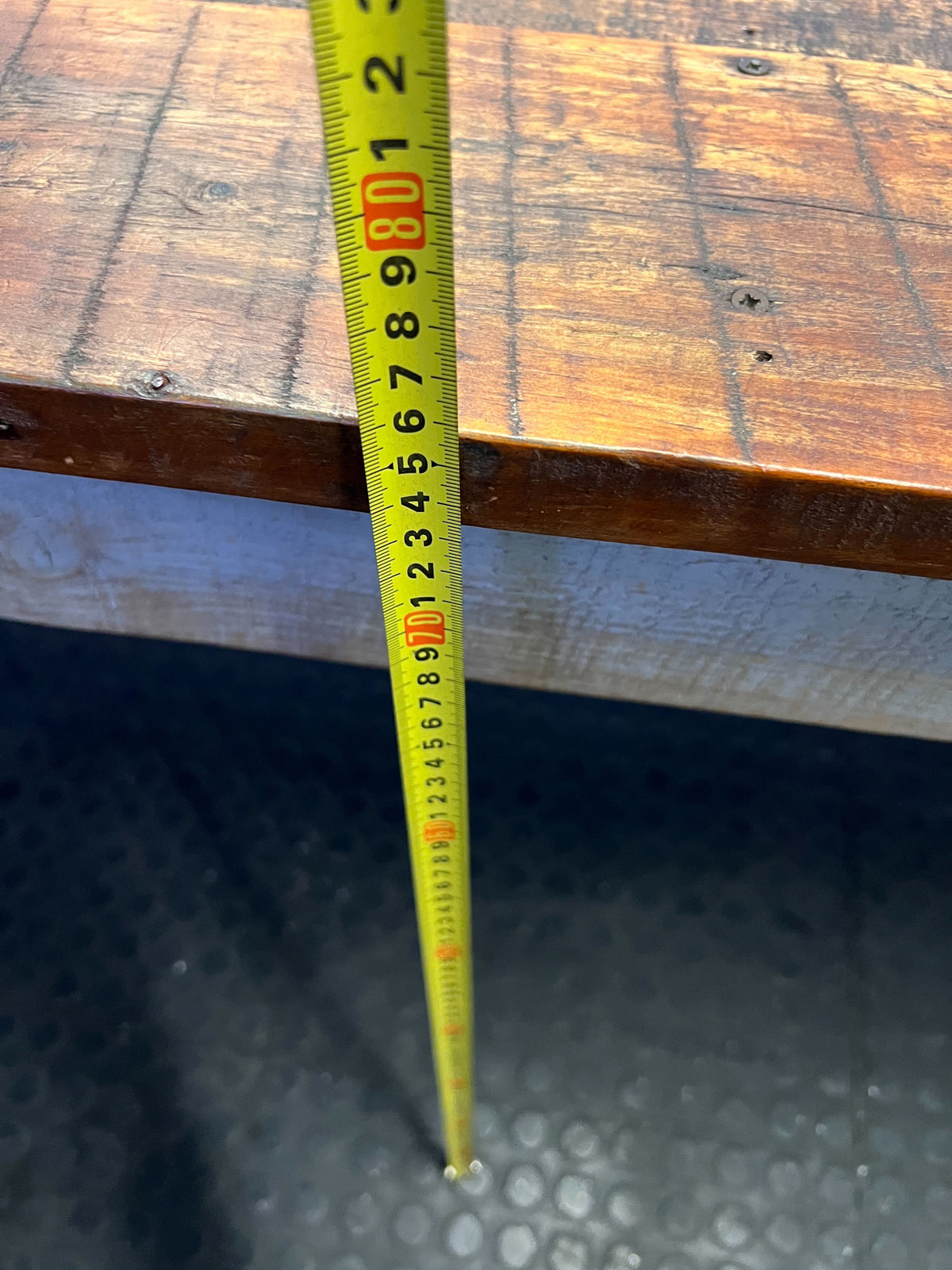 Rustic Reclaimed Wood & Grey Base Versatile Table - Fair used 240W x 94W x 75H