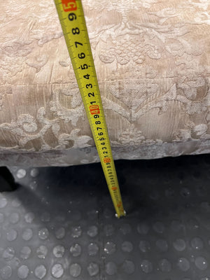 Elegant Damask Armchair - Cream & Gold Patterned Accent Chair - Fair used