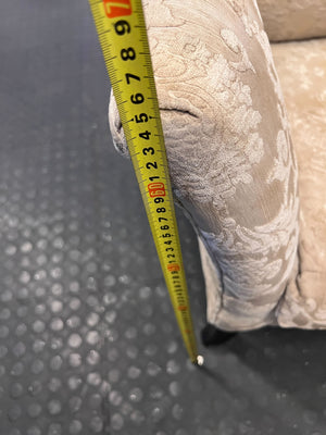 Elegant Damask Armchair - Cream & Gold Patterned Accent Chair - Fair used