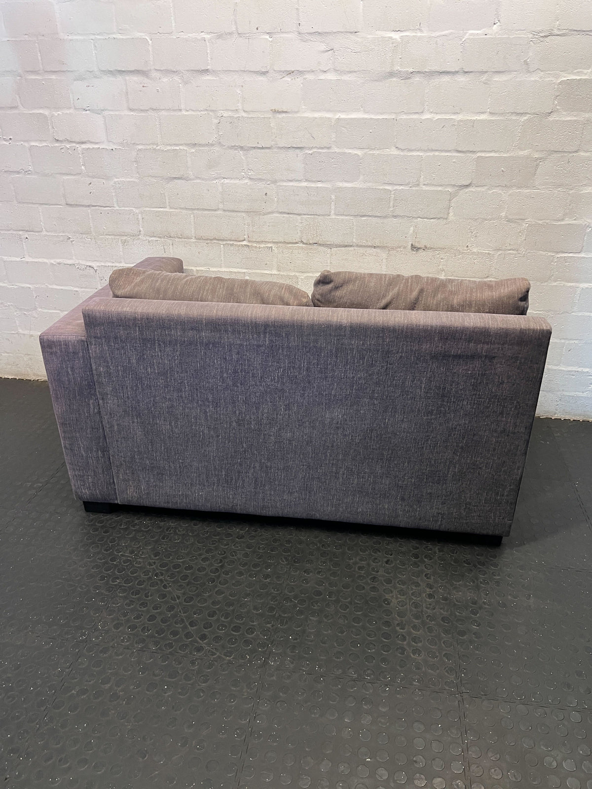 Compact Grey 2-Seater Sofa with Right Armrest - Fair used