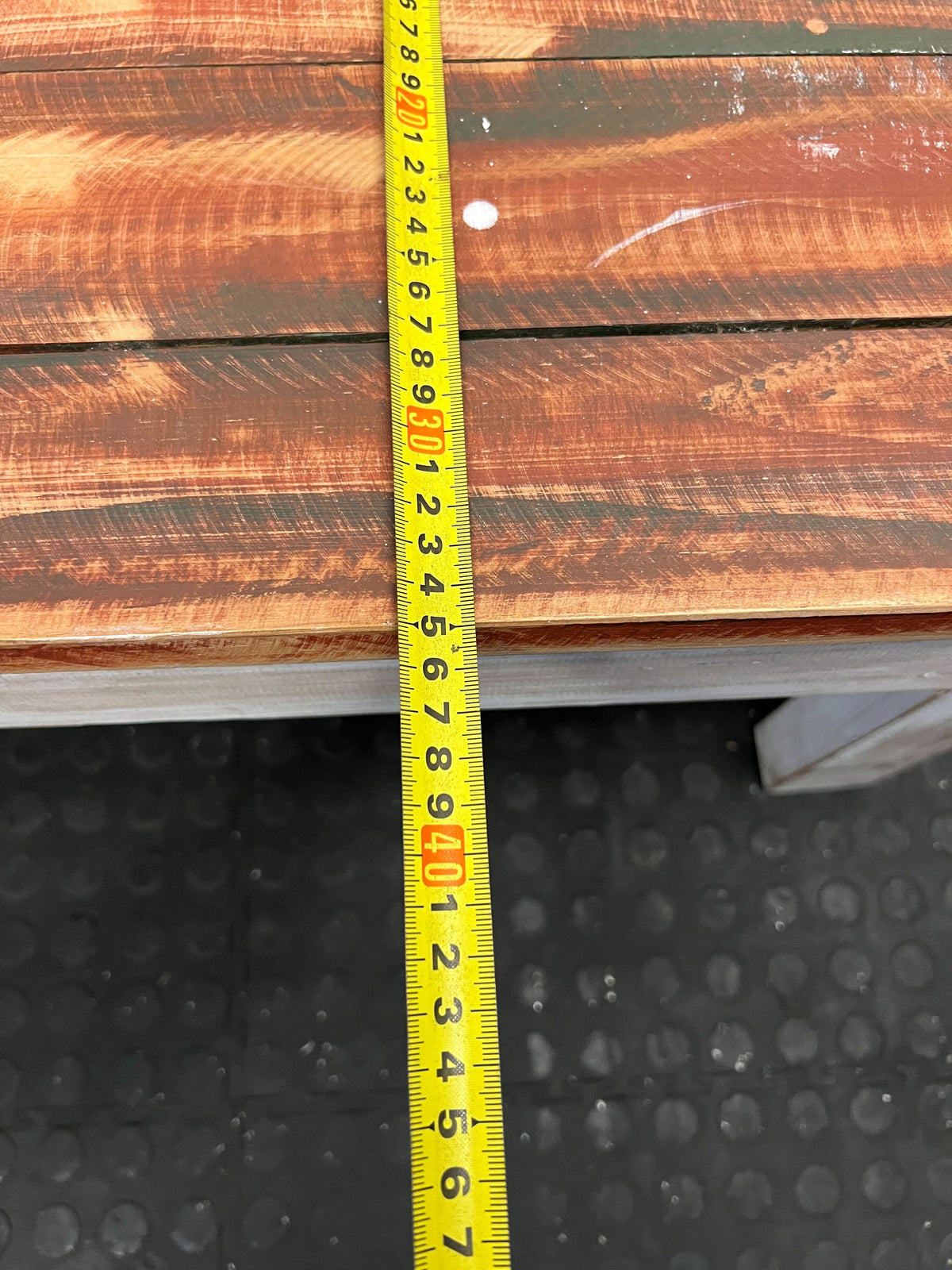 Rustic Distressed Wooden Bench - Good