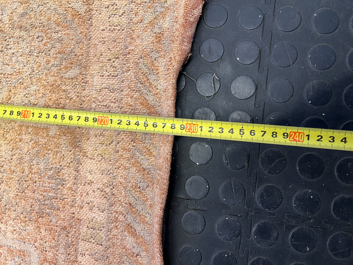 Vibrant Orange & Gold Patterned Area Rug - Some small damages 230 x 158cm - 2ndhandwarehouse.com