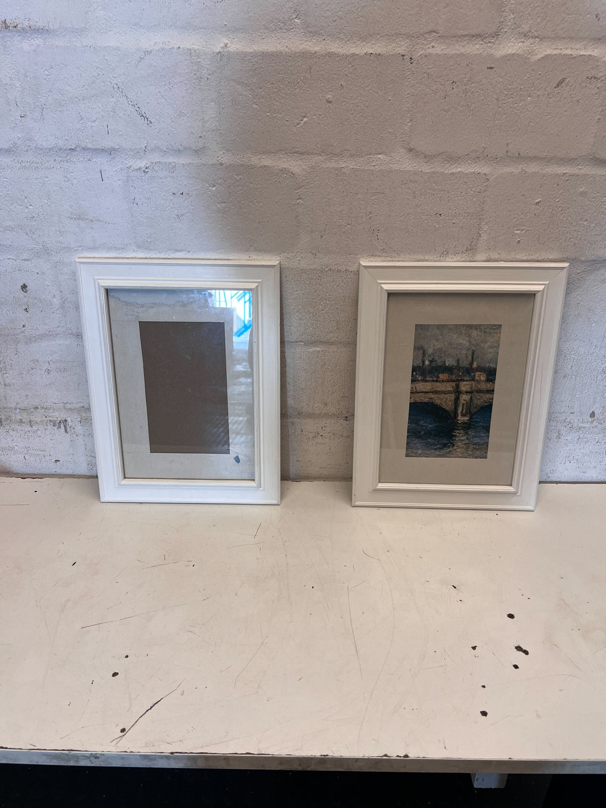 Framed Impressionistic Bridge Art Print - 2ndhandwarehouse.com