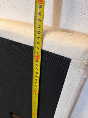 Retro Cream Headboard with Metal Legs - Damaged