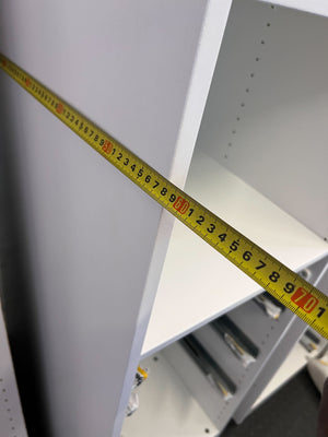 - Need to be assembled-Modular White Wardrobe Frames with Sliding Door Kit - 2ndhandwarehouse.com