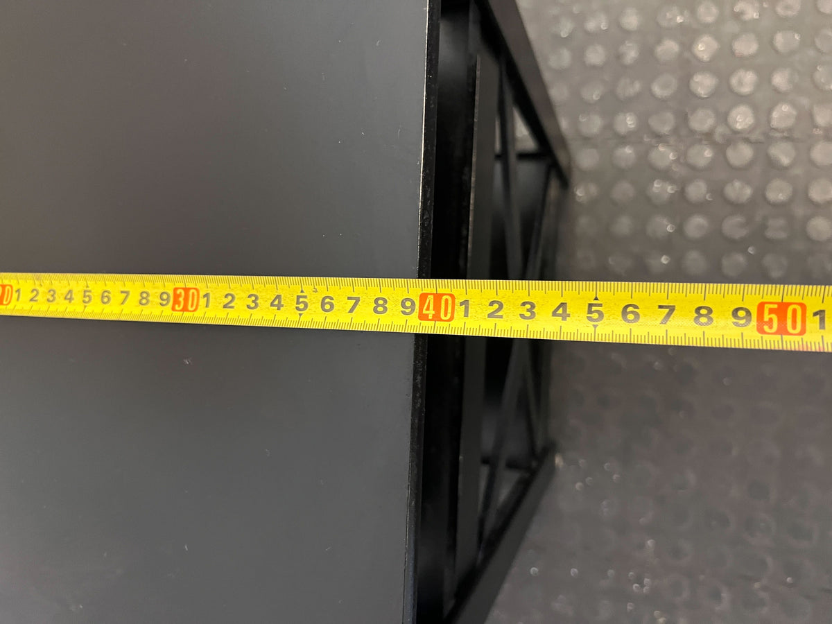 Versatile Black X-Design 3-Tier Side Table - 2ndhandwarehouse.com