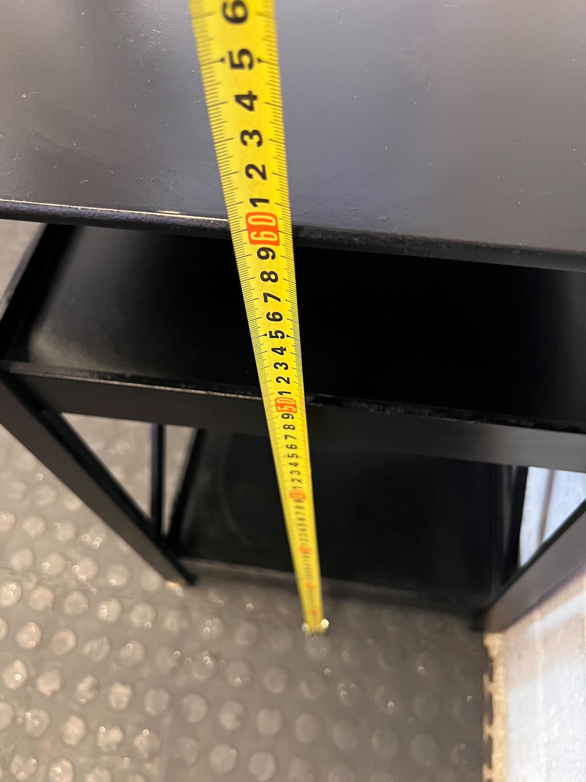 Versatile Black X-Design 3-Tier Side Table - 2ndhandwarehouse.com