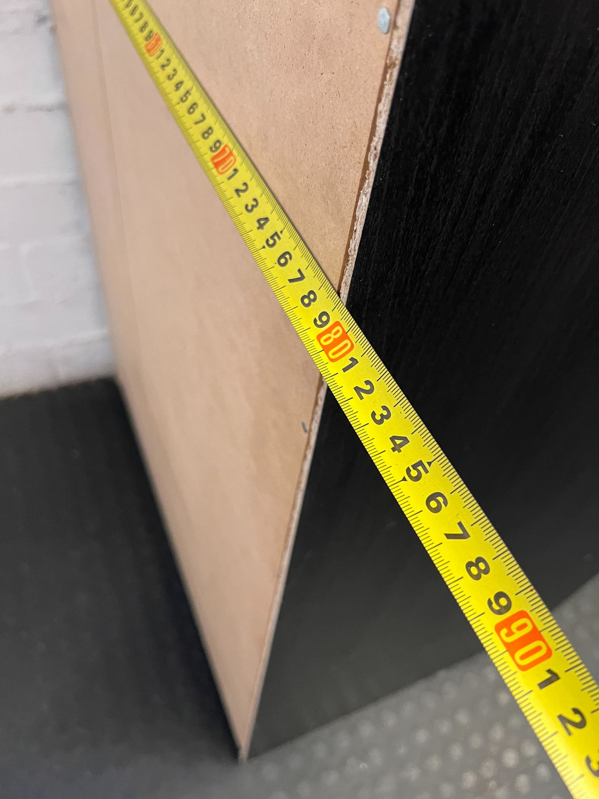 Stylish Dark Wood Double Wardrobe - The doors need hinges - 2ndhandwarehouse.com