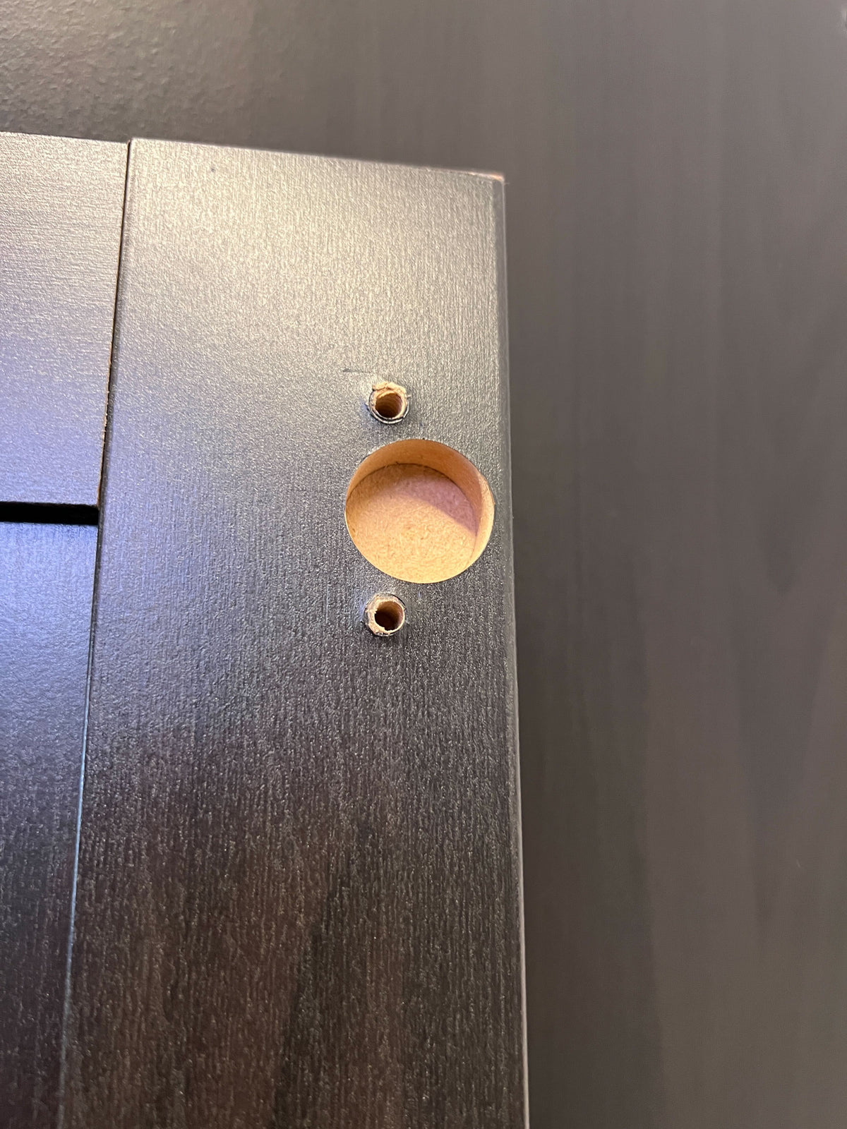 Stylish Dark Wood Double Wardrobe - The doors need hinges - 2ndhandwarehouse.com