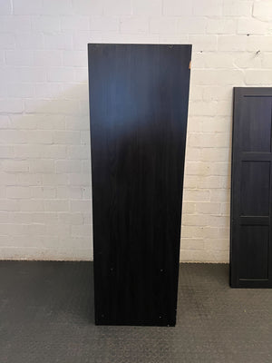 Stylish Dark Wood Double Wardrobe - The doors need hinges - 2ndhandwarehouse.com