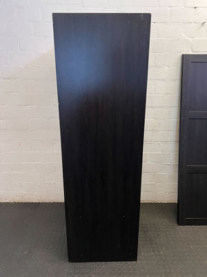 Stylish Dark Wood Double Wardrobe - The doors need hinges - 2ndhandwarehouse.com
