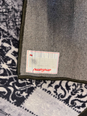 Stylish Grey & Navy Patchwork Accent Rug - 2ndhandwarehouse.com