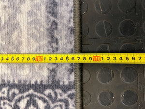 Stylish Grey & Navy Patchwork Accent Rug - 2ndhandwarehouse.com