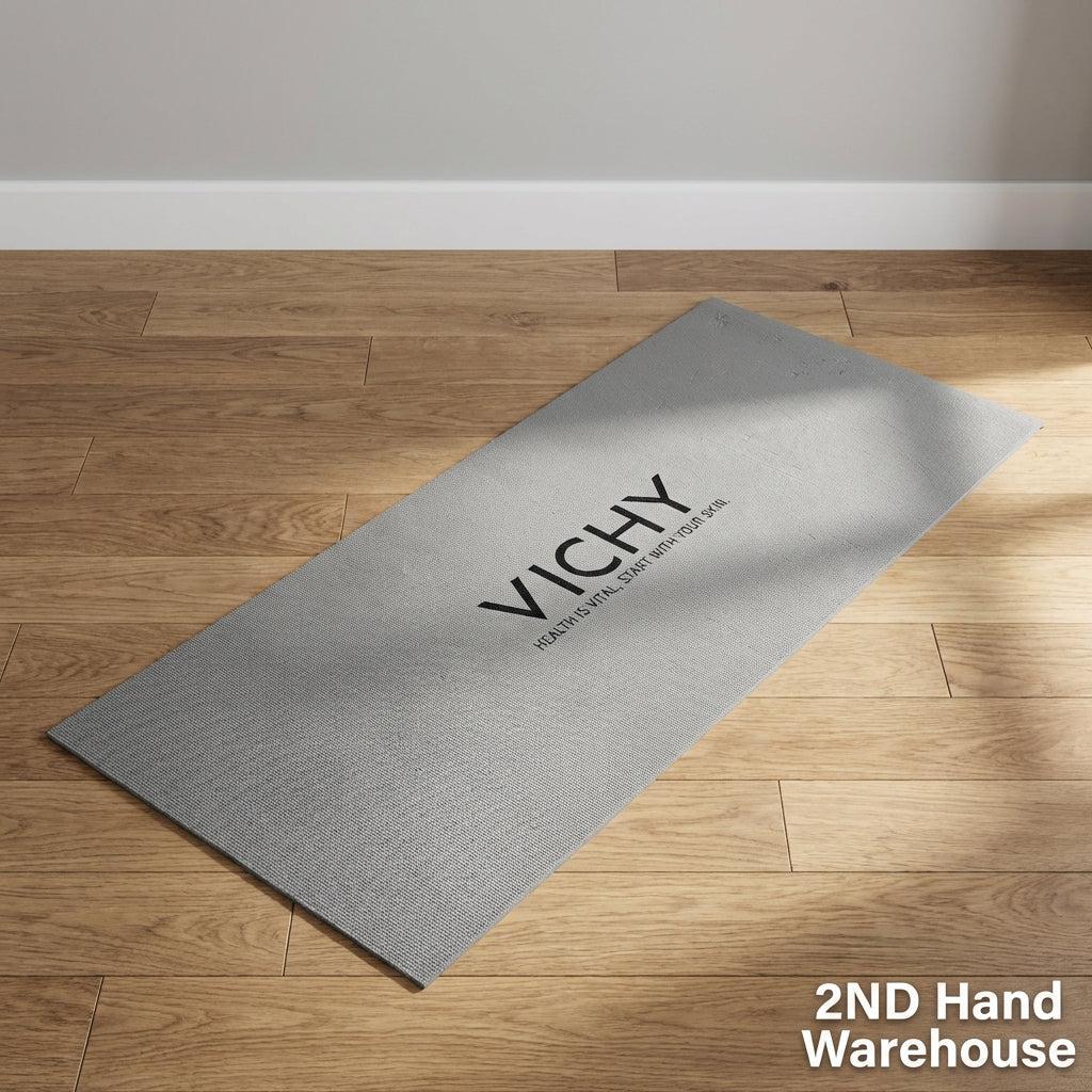 Vichy Branded Grey Yoga & Fitness Mat - 2ndhandwarehouse.com