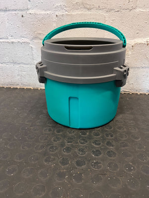 Efficient Spin Mop Bucket with Wringer - Teal & Grey - 2ndhandwarehouse.com