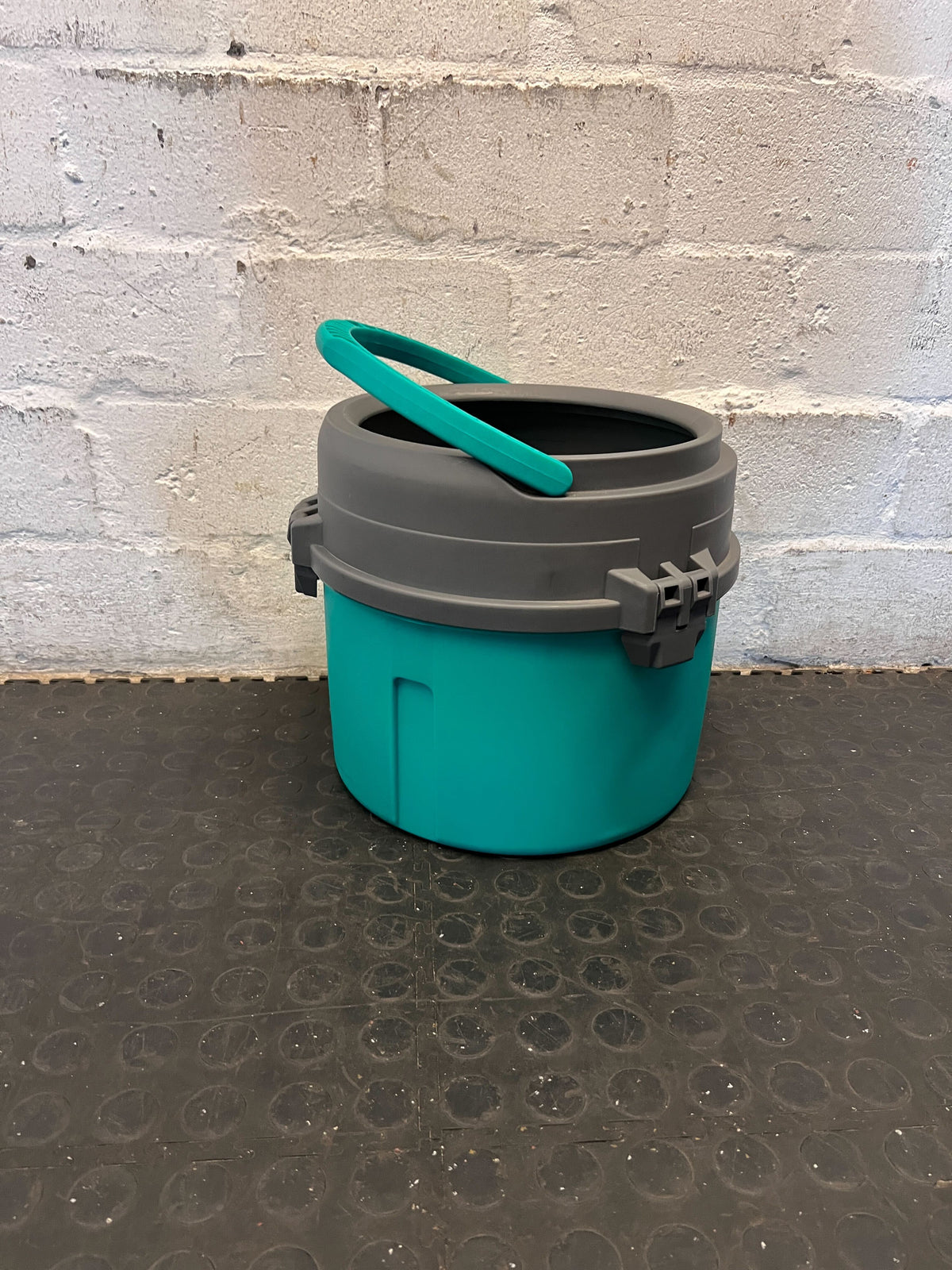 Efficient Spin Mop Bucket with Wringer - Teal & Grey - 2ndhandwarehouse.com