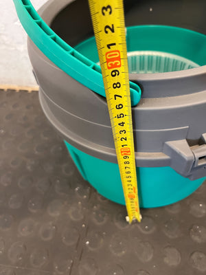 Efficient Spin Mop Bucket with Wringer - Teal & Grey - 2ndhandwarehouse.com