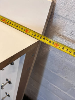 Chic White Wall-Mounted Key & Mail Organizer with Shelf- Towel hunger - 2ndhandwarehouse.com