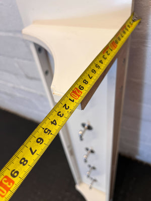 Chic White Wall-Mounted Key & Mail Organizer with Shelf- Towel hunger - 2ndhandwarehouse.com