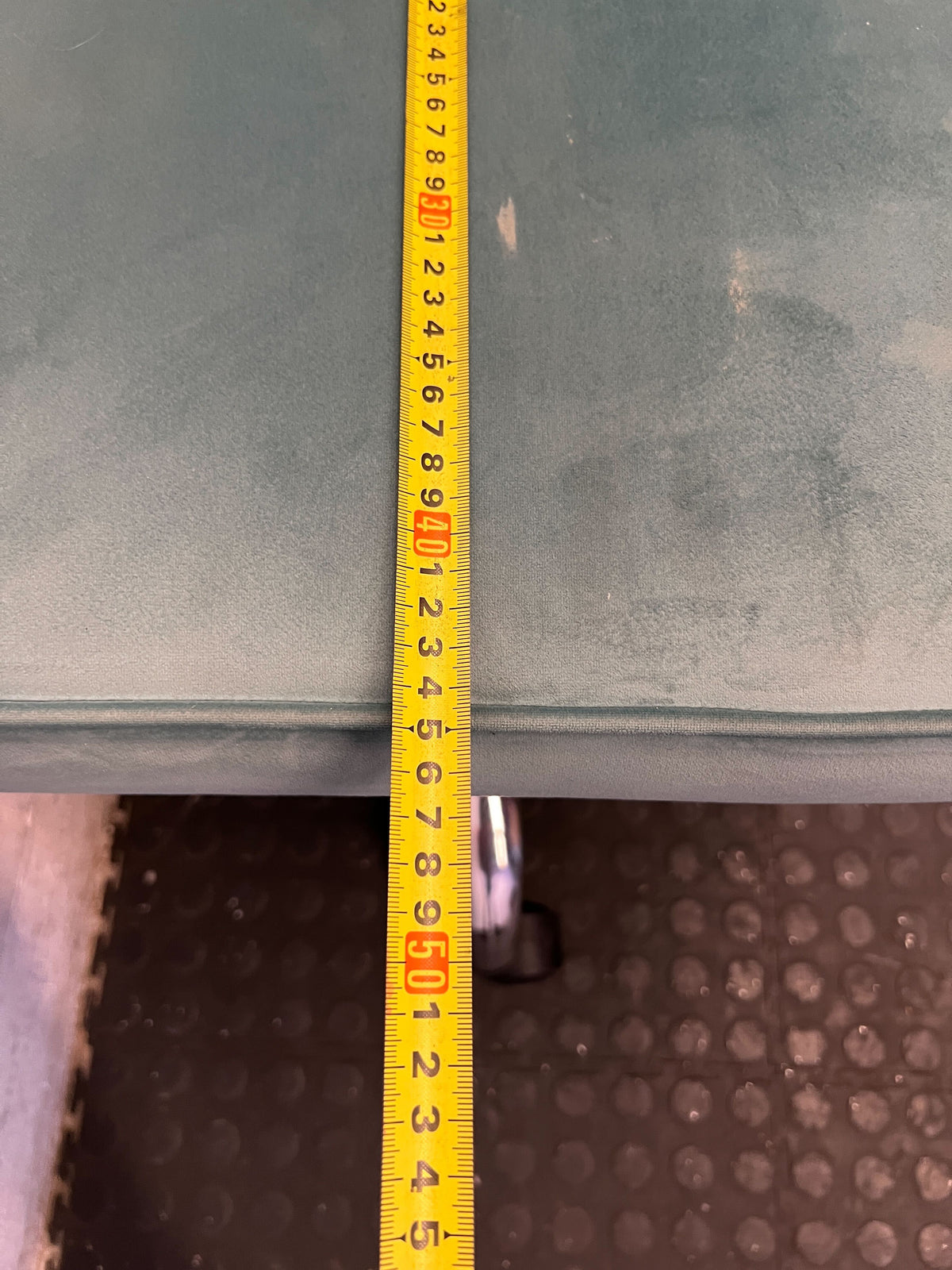 Chic Teal Velvet Swivel Office/Vanity Chair - 2ndhandwarehouse.com