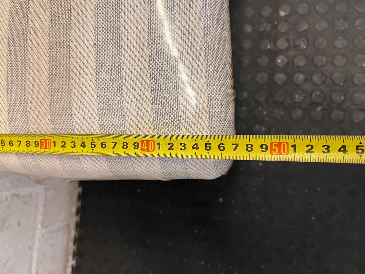 Elegant Grey Dining Chair with Striped Upholstery - Fair used