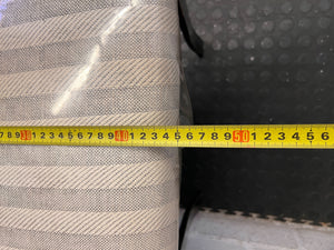 Elegant Grey Dining Chair with Striped Upholstery - Fair used