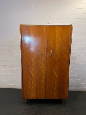 Retro Chic Wooden Wardrobe with Unique Grain ✨