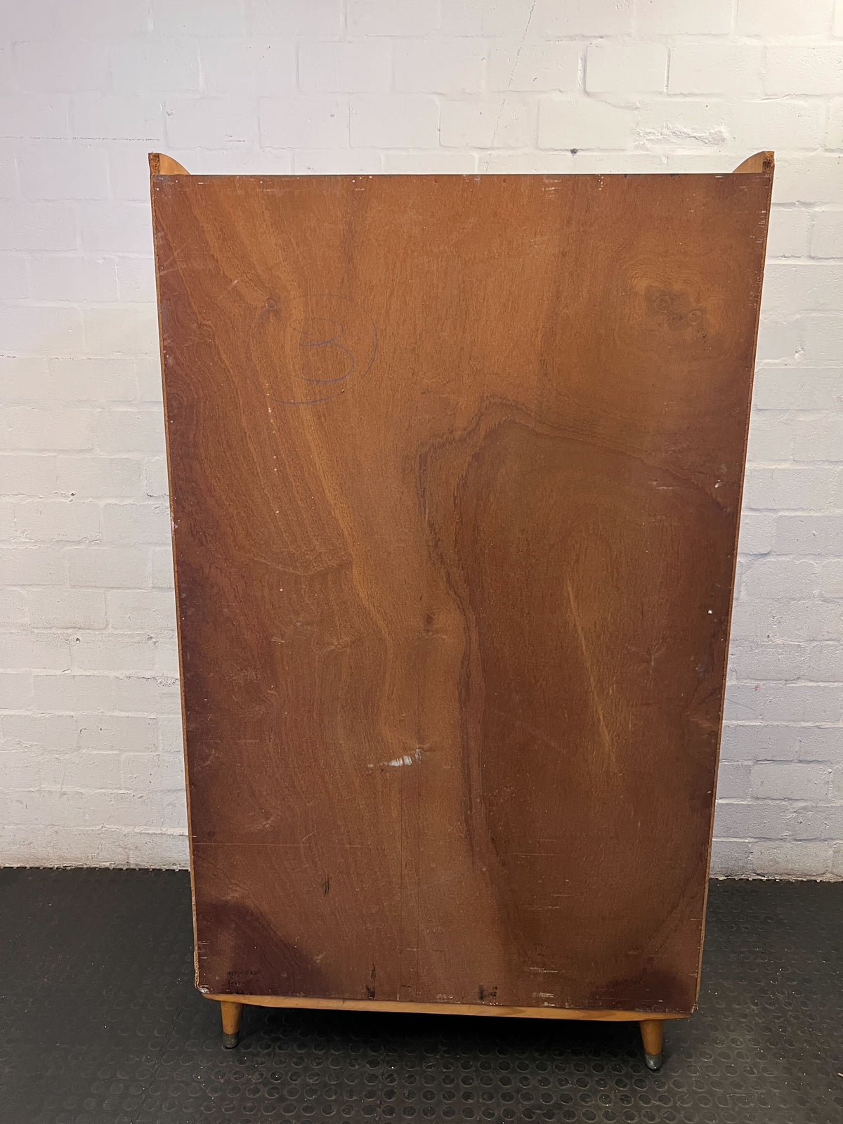 Retro Chic Wooden Wardrobe with Unique Grain ✨