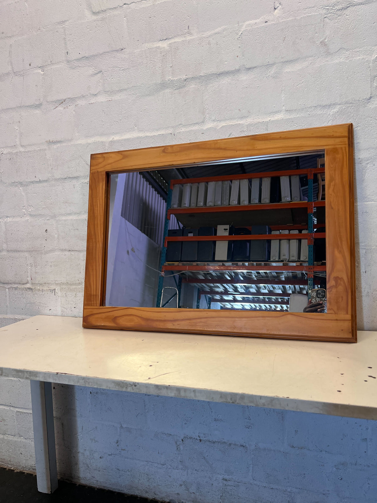 Timeless Wooden Frame Wall Mirror 80 x 58cm