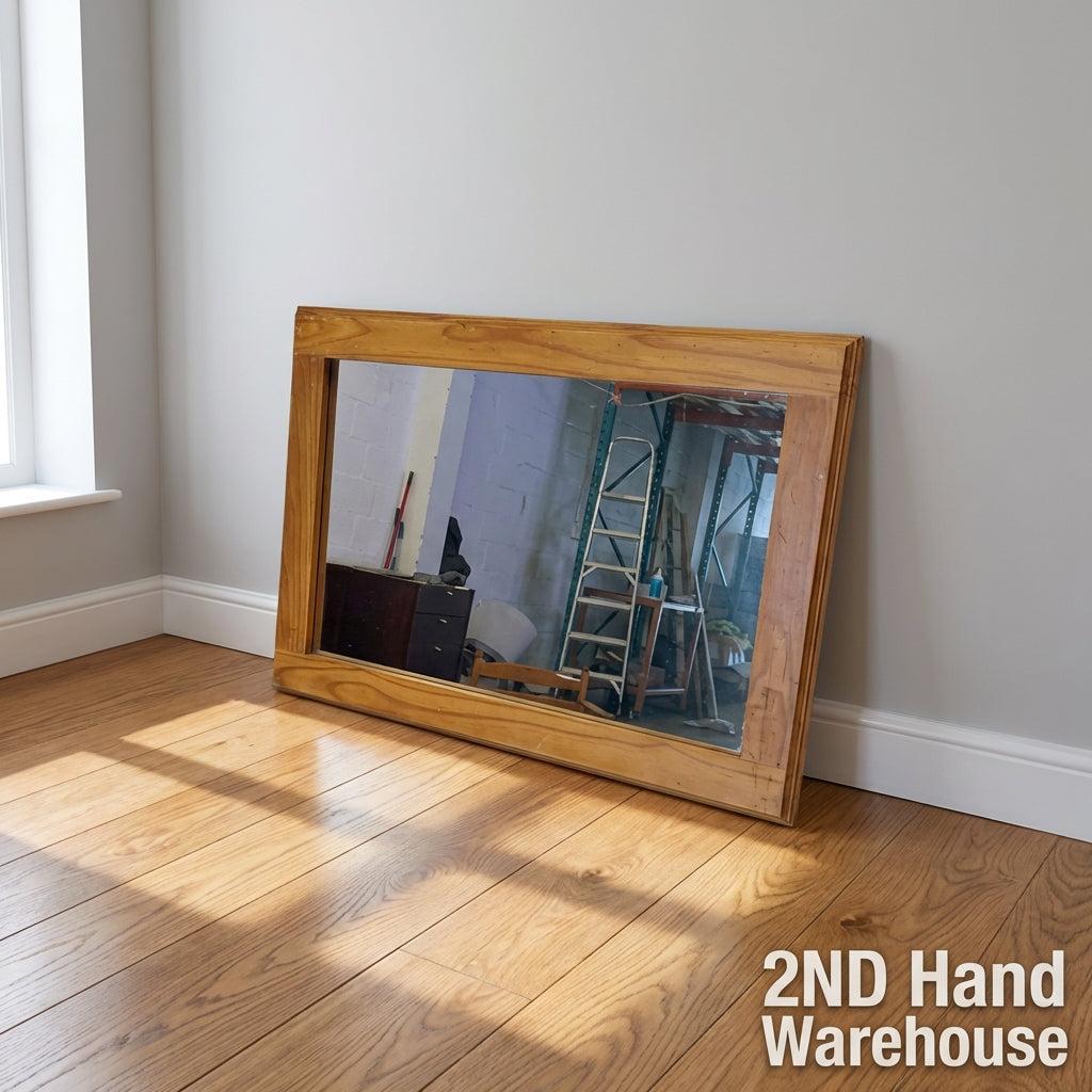 Timeless Wooden Frame Wall Mirror 80 x 58cm