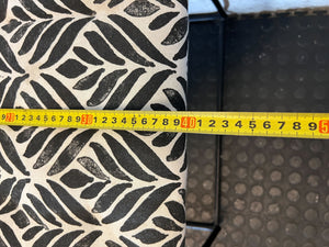 Industrial Chic Black Metal & Patterned Accent Chair - 2ndhandwarehouse.com