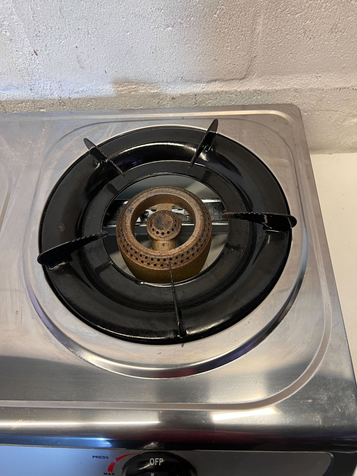 SCE Dual Burner Portable Gas Stove - Stainless Steel - 2ndhandwarehouse.com