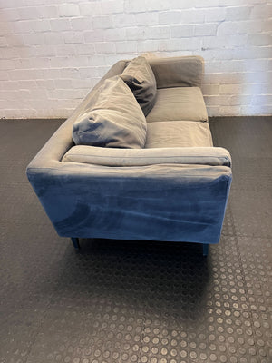 Stylish Grey Two-Seater Sofa