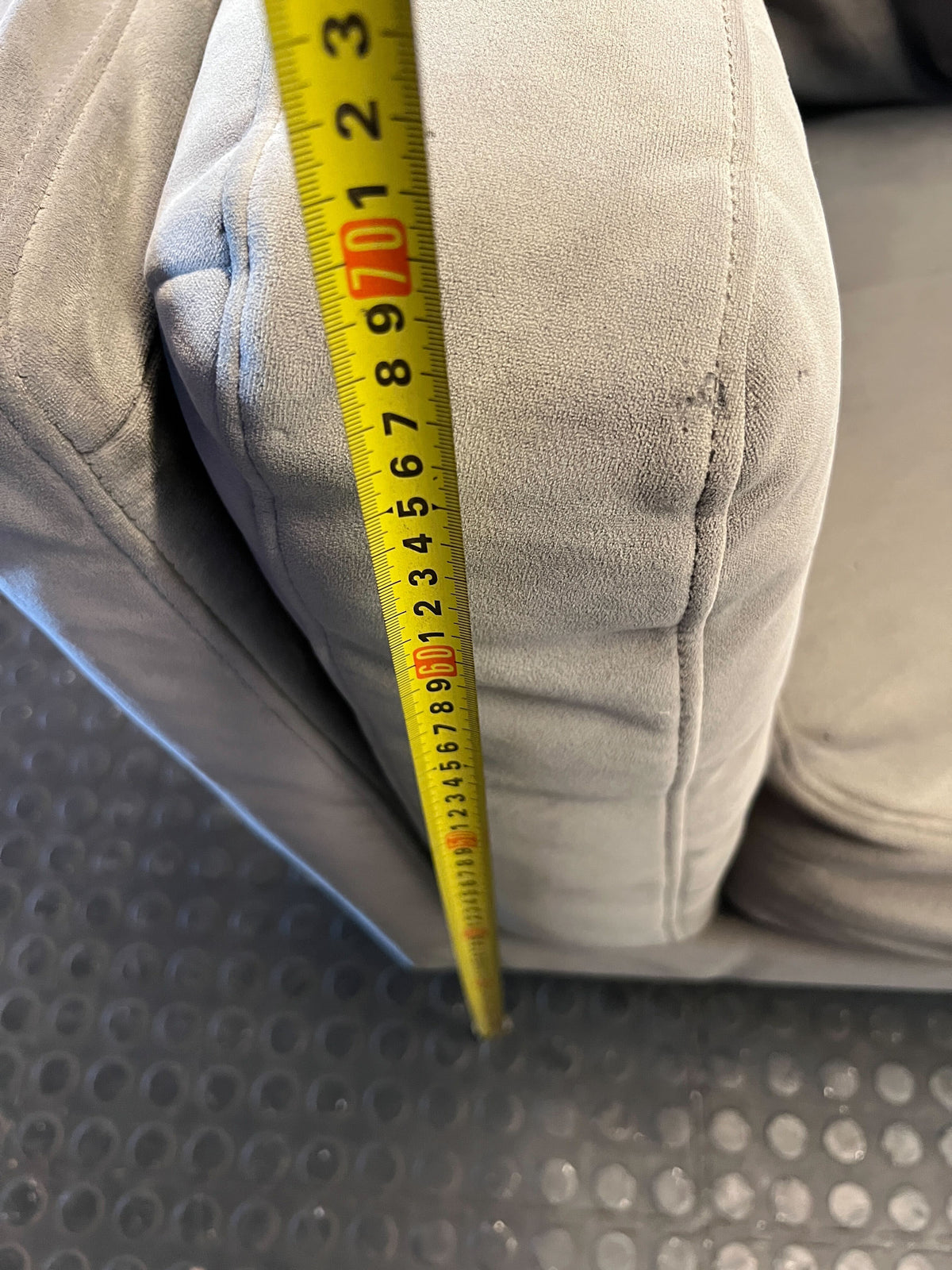 Stylish Grey Two-Seater Sofa