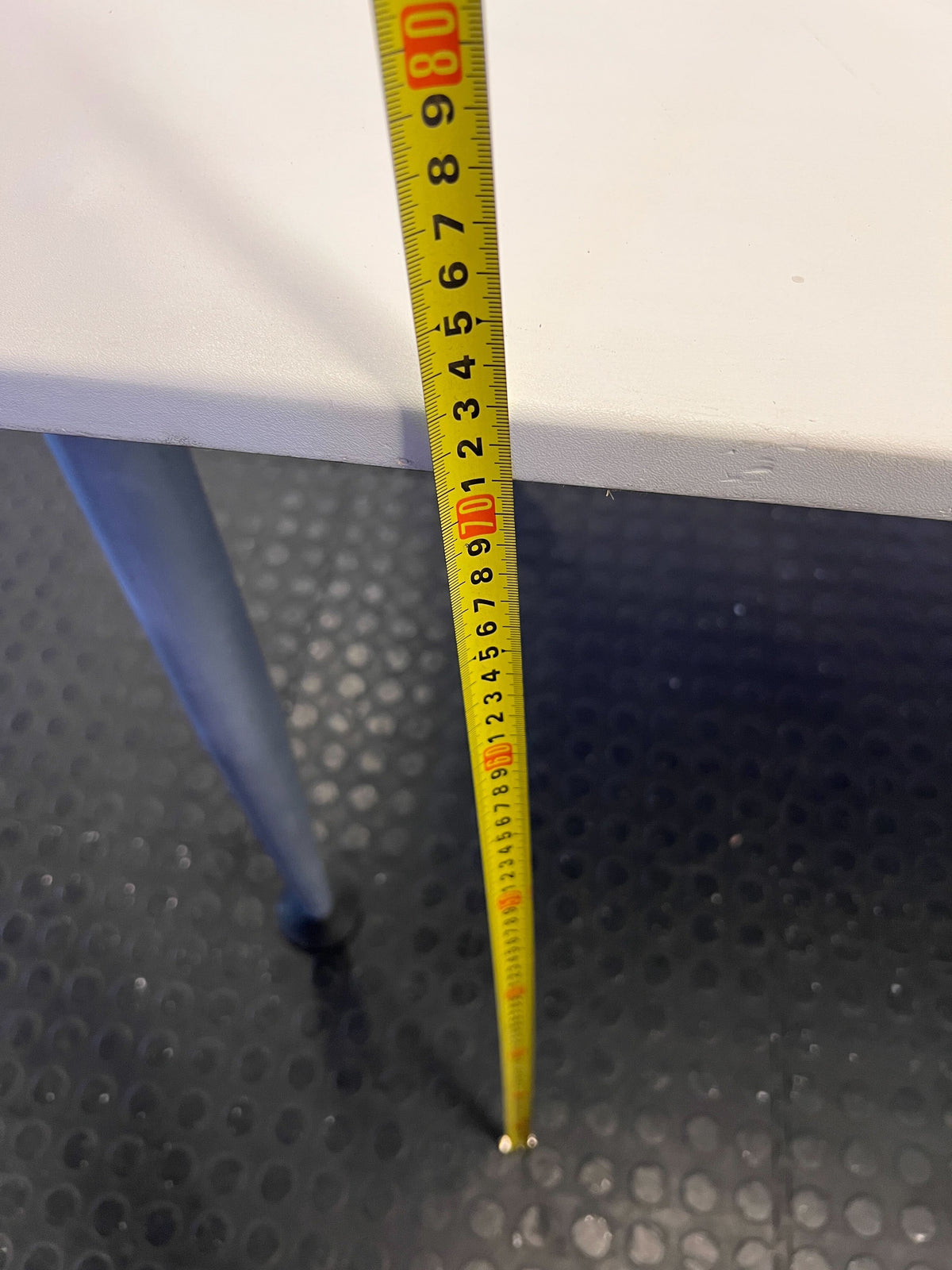 Versatile White Office Desk with Cable Management - 2ndhandwarehouse.com