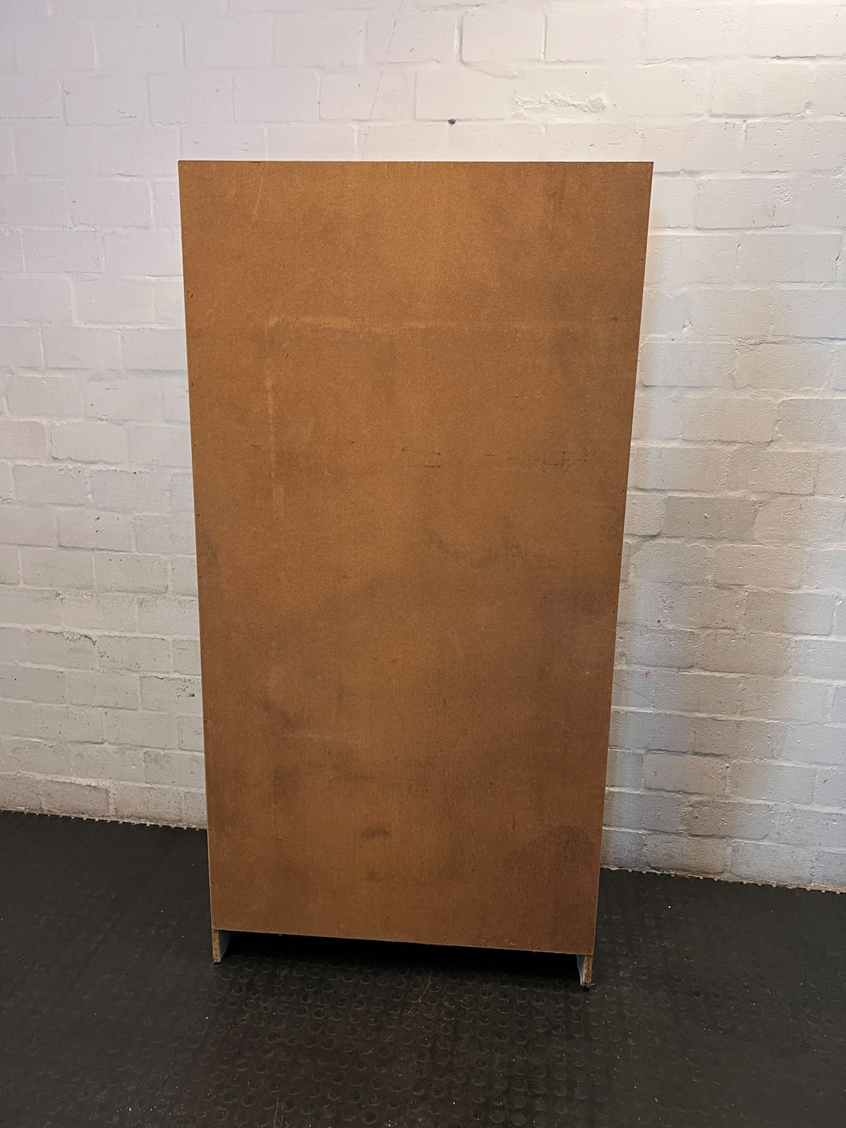 Retro Wood Grain Tall Storage Cabinet - 2ndhandwarehouse.com