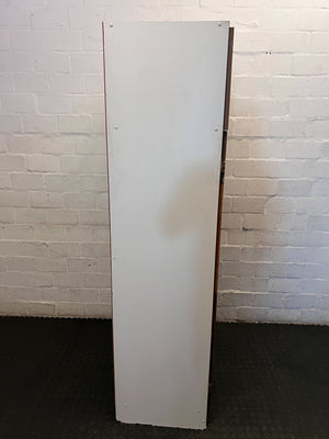 Retro Wood Grain Tall Storage Cabinet - 2ndhandwarehouse.com