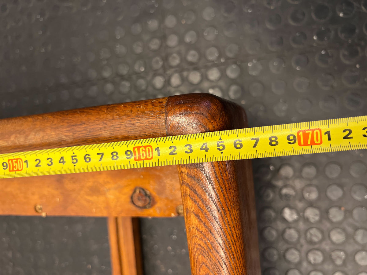 Elegant Vintage Wooden Bed Frame with Upholstered Headboard - 2ndhandwarehouse.com