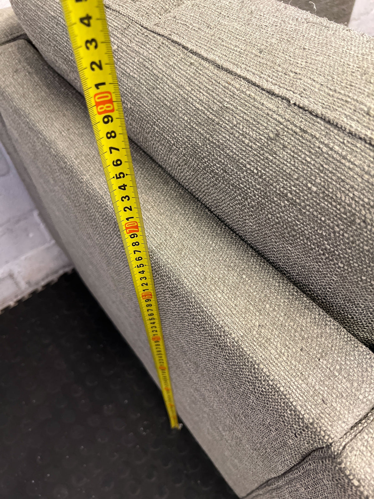 Stylish Grey Fabric Armchair