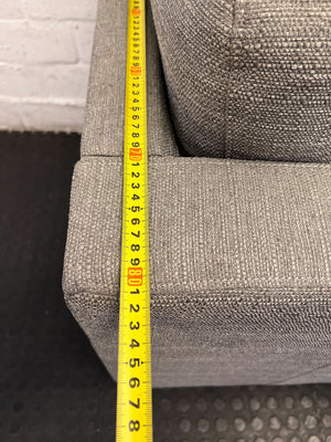 Stylish Grey Fabric Armchair